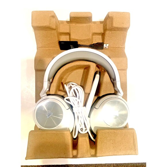 Corsair HS55 Surround Wired Gaming Headset - White / Grey (SEE PHOTOS) - Picture 6 of 8